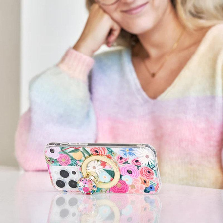 Case-Mate Magnetic Mini Grip - MagSafe finger holder with stand function (Garden Party Blush)