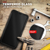 ZIZO BOLT Series - Armored case for Samsung Galaxy A32 5G with 9H glass for screen + holder with stand (black)