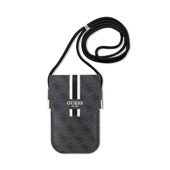 Guess 4G Stripes - Crossbody bag for phone (black)