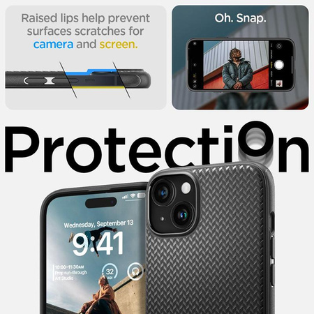 Spigen Mag Armor MagSafe - Etui pour iPhone 15 (Noir mat)