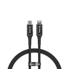 Crong Armor Link - USB-C to Lightning MFi Braided Cable 150cm (black)