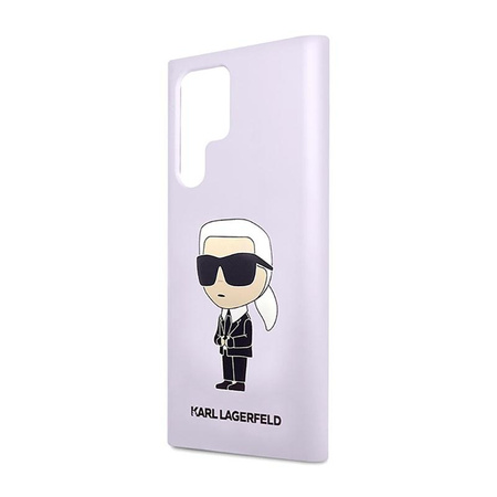 Karl Lagerfeld Silikonové pouzdro NFT Ikonik - Samsung Galaxy S23 Ultra (fialové)