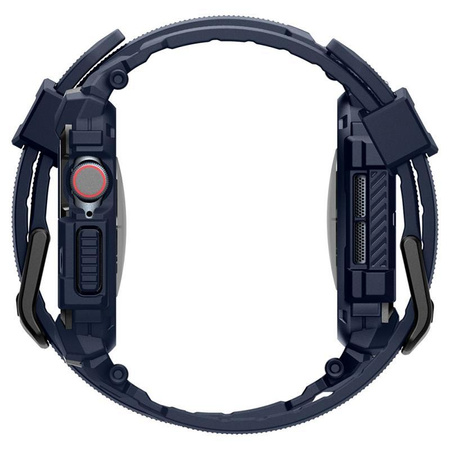 Spigen Rugged Armor Pro - Pásek s pouzdrem pro Apple Watch 10 46 mm (Námořnická modř)