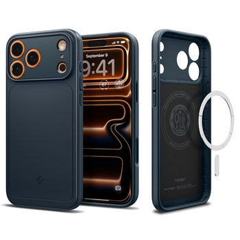 ETUI DO IPHONE 17 PRO MAX do MAGSAFE SPIGEN FIT ORYGINALNE GRANATOWE CASE