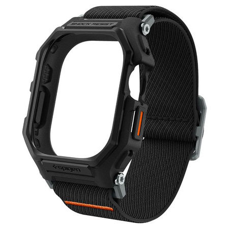 Spigen Lite Fit "Pro" - Gehäuse mit Armband für Apple Watch Ultra 1/2 49 mm (Mattschwarz)