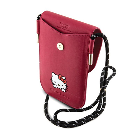 Hello Kitty bőr Daydreaming Cord - Kereszt test telefontáska (rózsaszín)