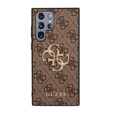 Guess 4G Big Metal Logo - Samsung Galaxy S23 Ultra Case (brown)