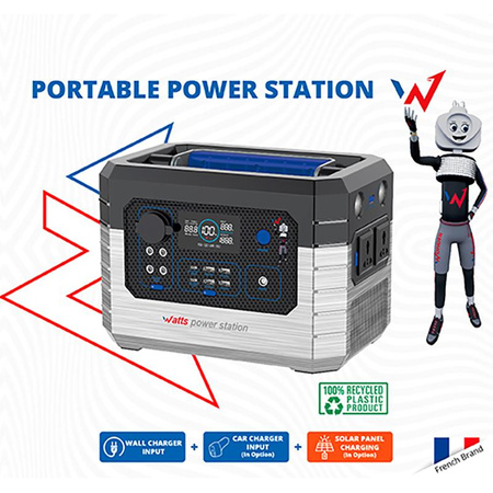 Wonder Wx2400 Power Station - Tragbare Power Station 1200W 270000 mAh (Schwarz)