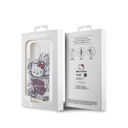 Hello Kitty IML Kitty On Bricks Graffiti - iPhone 14 Pro Case (white)