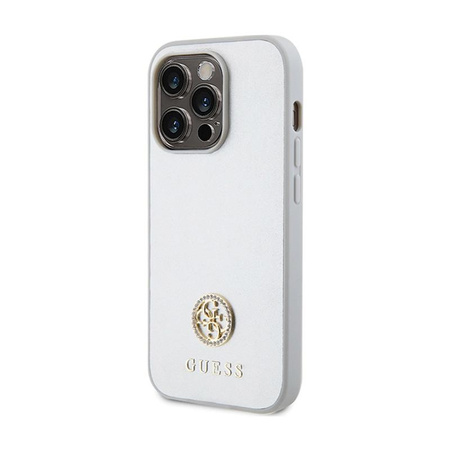 Guess 4G Strass Metal Logo - iPhone 15 Pro Max Case (silver)