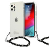 Guess Black Pearl Strap - iPhone 12 / iPhone 12 Pro Tasche (Transparent)