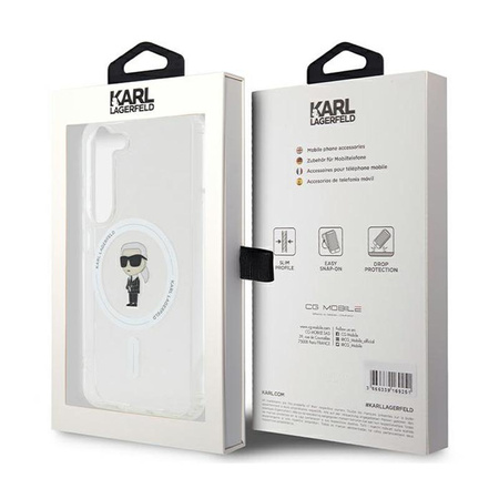 Karl Lagerfeld IML Ikonik MagSafe - Samsung Galaxy S23 Case (Transparent)