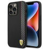 Ferrari Carbon - Coque pour iPhone 14 Pro Max (Noir)