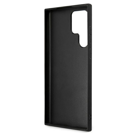 Guess 4G Big Metal Logo - Étui Samsung Galaxy S22 Ultra (marron)