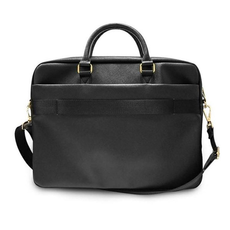 Guess Saffiano Script Computer Bag - Sacoche pour ordinateur portable 15" (noir)