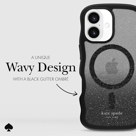 Kate Spade New York Wavy MagSafe - Hülle für iPhone 16 (Nightfall)