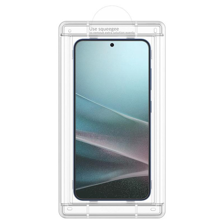 Spigen Elite Shield EZ Fit HD - Szkło hybrydowe do Samsung Galaxy S25 (Przezroczysty)