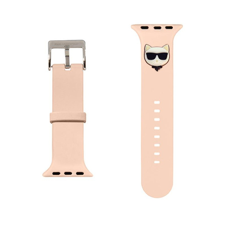 Karl Lagerfeld Silikon Choupette Head - Armband für Apple Watch 38/40/41 mm (rosa)