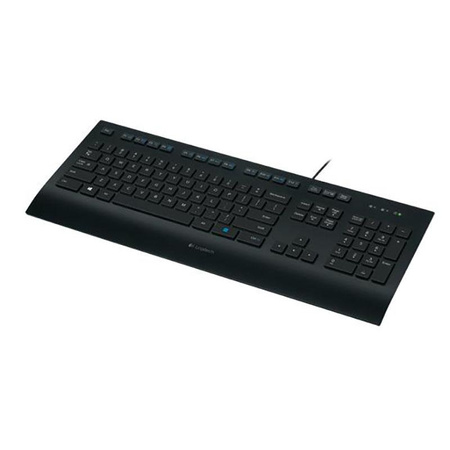 Logitech Comfort K280e - Kabelová klávesnice (černá)