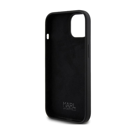 Karl Lagerfeld Silikon Karl Script - iPhone 15 Hülle (schwarz)