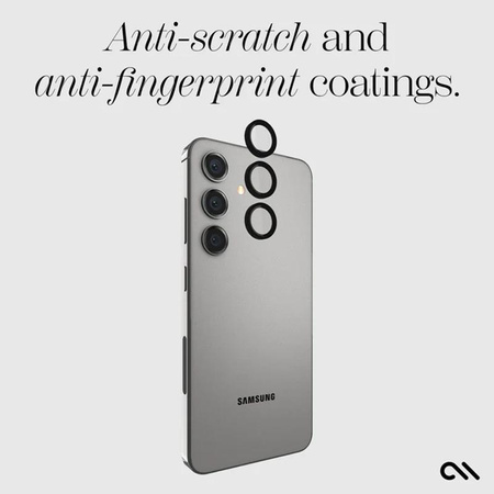 Case-Mate Aluminum Ring Lens Protector - Schutzglas für die Kameralinse des Samsung Galaxy S24+ (Schwarz)