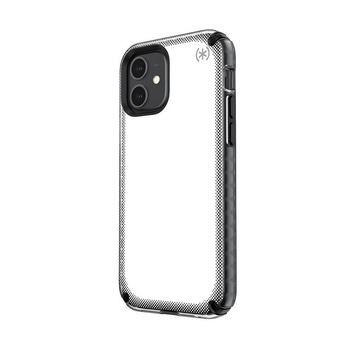 Speck Presidio2 Armor Cloud - iPhone 12 / iPhone 12 Pro tok MICROBAN bevonattal (átlátszó/fekete)