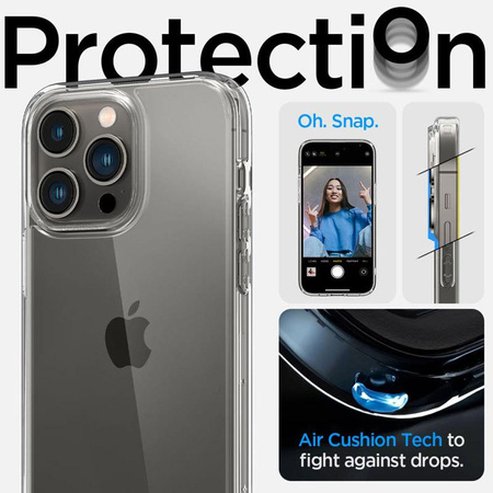 Spigen Ultra Hybrid - Coque pour iPhone 14 Pro Max (Transparent)