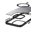 Crong Hybrid Frost MAG Cover - iPhone 15 Plus MagSafe tok (fekete)