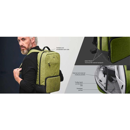 PURO ByMe - Plecak na laptopa 15.6" (jeans)