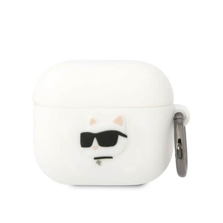 Karl Lagerfeld Silicone NFT Choupette Head 3D - AirPods 3 Case (white)