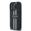 Guess 4G Printed Stripes MagSafe - Hülle für iPhone 16 Pro (schwarz)