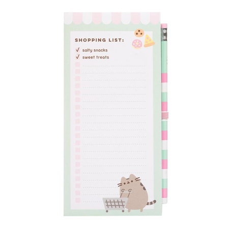 Pusheen - Notatnik z magnesem na lodówkę + ołówek z Kolekcji Foodie