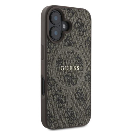 Guess 4G Ring Classic Logo MagSafe - Hülle iPhone 16 (braun)