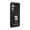 Karl Lagerfeld Fixed Glitter Ikonik Logo Metal Pin - Samsung Galaxy S24 Case (black)
