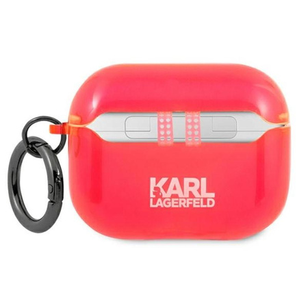 Karl Lagerfeld Choupette Head - Pouzdro Airpods Pro (fluo růžové)