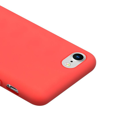 Crong Color Cover - pouzdro pro iPhone SE (2022/2020) / 8 / 7 (červené)