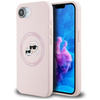 Karl Lagerfeld Silikon Karl & Choupette Heads MagSafe - Hülle für iPhone 16e (rosa)