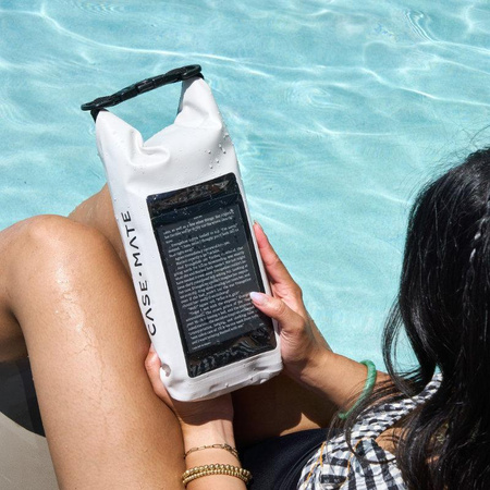 Case-Mate Waterproof Mini Phone Bucket Dry Bag - Wodoodporna torebka z kieszenią na telefon do 7” (Sand Dollar)