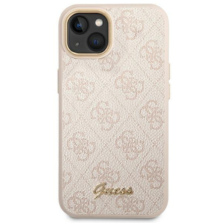 Guess 4G Metal Camera Outline Case - Coque pour iPhone 14 Plus (Rose)