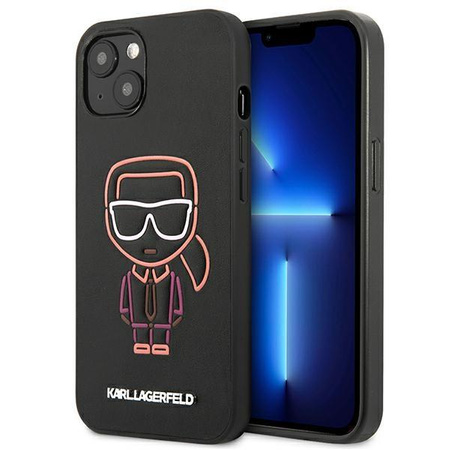 Karl Lagerfeld Outline - iPhone 13 mini Tasche (Mehrfarbig)