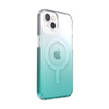 Speck Presidio Perfect-Clear + Ombre + MagSafe - iPhone 13 tok MICROBAN bevonattal (Clear/Fantasy Teal Fade)