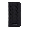 Karl Lagerfeld Booktype Saffiano Monogram - iPhone 14 Pro tok (fekete)