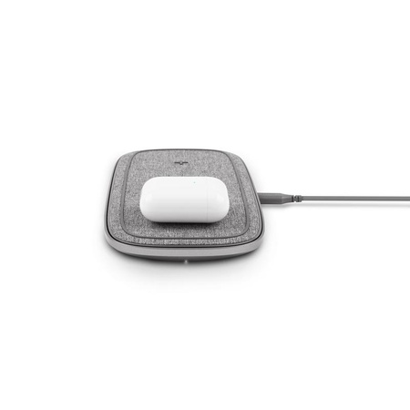 Moshi Sette Q - Duales drahtloses induktives Qi-Ladegerät für iPhone und Android (Nordisches Grau)