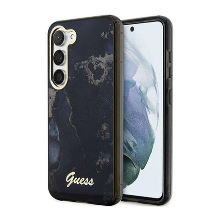 Guess Golden Marble Collection - Samsung Galaxy S23+ tok (fekete)