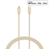 Kanex DuraBraid - Câble de connexion USB-C (Power Delivery) vers Lightning certification MFi 1,2 m (Or)