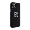 DKNY Liquid Silicone Metal Logo - pouzdro pro iPhone 15 / 14 / 13 (černé)