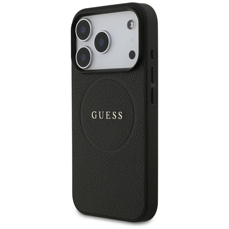 Guess Grained Ring MagSafe - Case iPhone 17 Pro (black)