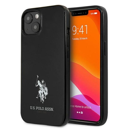 US Polo Assn Horses Logo - pouzdro na iPhone 13 (černé)