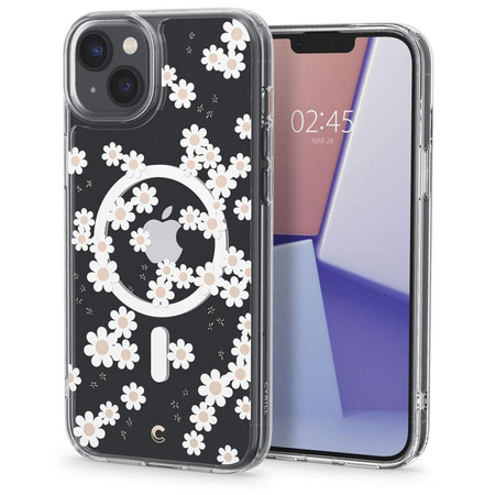 Spigen Cyrill Cecile MagSafe - Etui do iPhone 14 (White Daisy)