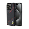Ferrari Perforated Waves Metal Logo - Coque iPhone 15 Pro Max (noir)